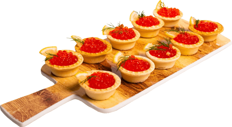 С красной икрой