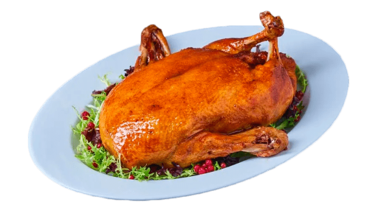 Утка фаршированная яблоками